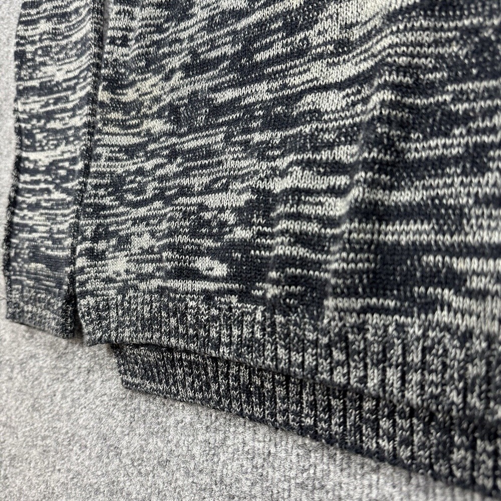 Trash Nouveau Sweater Mens Small Zip‎ Cowl Neck Gray Marled Knit - Picture 5 of 12
